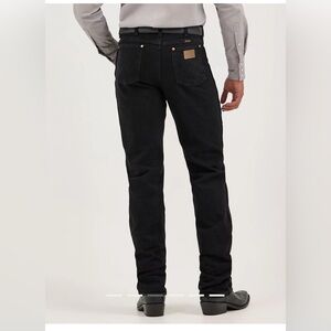 Wrangler Men's Slim Black Denim Jeans
